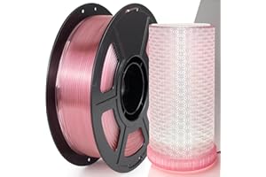 IEMAI Filamento PETG 1.75mm 1Kg, PETG Transparente Rosa Claro Alta Velocidad Impresora 3D Filamento, Precisión Dimensional +/- 0.02mm