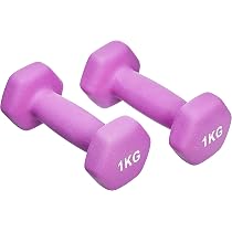 Paire D'haltères époxy 5 Kg (10 Kg Au Total) - Revêtement Vinyle Noir, 20 Cm De Longueur, Pour Musculation à Domicile