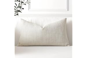 Artscope 1 Pezzi Federe per Cuscini in Finto Lino Minimalista Copricuscini Decorativo per Domestica Soggiorno Camera da Letto Divano 40x60cm, Beige