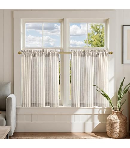 Alison Floral Lace Rod Pocket Kitchen Curtain Valance - 58" X 14", Stone Color, Sheer, Machine Washable - View #3