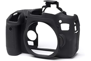 EASYCOVER BY BILORA easyCover - Silikon Kameratasche - Schutz für Ihre Kamera - Canon 760D/T6s - Schwarz