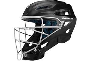 Easton Gametime - Casco de béisbol para receptores, 2021, Carcasa de ABS Resistente a los Impactos, Espuma Que Absorbe los Golpes, Forro BIODRI Que Absorbe la Humedad, Copa de Barbilla ergonómica,