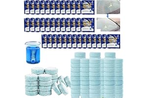 BAOSROY Lave Glace Concentré Pastille,150pc Pastille Lave Glace Voiture,Nettoyant Pare Brise,Pastille Lave Glace pour Pare-Brise,Effervescent Voiture,Lave Glace Voiture,Verre de Pare-Brise Nettoyage Détergent