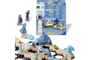 Ravensburger - Gravitrax Junior Bundle Frozen | Pista Biglie Con 71 Pezzi | Rompicapo Bambini Con Le Biglie | Giochi Bambino 3 Anni Maschio | Giochi Per Bambini Compatibili Con Tutti I Gravitrax