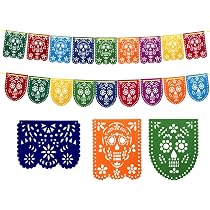 Tende Con Frange Decorative Mega-L Per Feste Messicane – 2 Pezzi, 1x2 M Ciascuna – Colori Vivaci Per Dia De Los Muertos, Cinco De Mayo, Compleanni