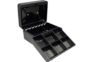 SAFE Caja de caudales con cerradura negra 18 x 25 x 9 cm