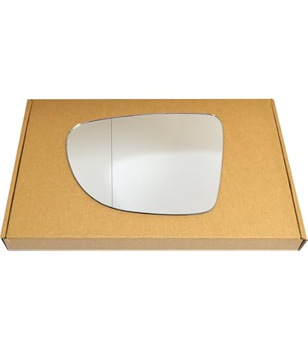Car Rearview Left Driver Side Mirror Glass Replacement W/ Backing Plate Convex Heated White - View #6