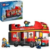 LEGO City Kırmızı İki Katlı Gezi Otob&uuml;s&uuml; 60407 | 7 Yaş ve &Uuml;zeri &Ccedil;ocuklar İ&ccedil;in 4 Minifig&uuml;r ve 1 Bebek Fig&uuml;r&uuml; İ&ccedil;eren Oyuncak Ya
