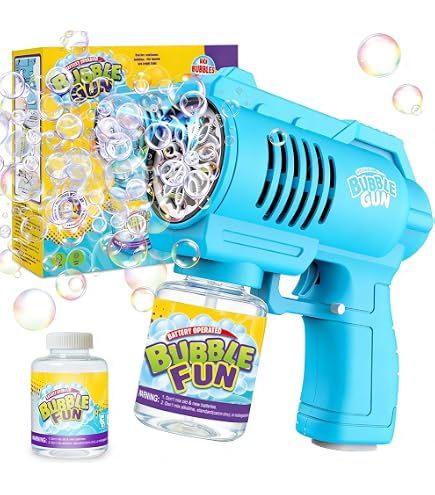 Pistolet a Bulle Electrique Rechargeable/73Trous Bulles Riches/LED,Bazooka Machine a Bulles de Savon Enfant/Adulte/Mariage,Bubble Gun Blaster Machine Automatico Jouet Interieur Exterieur