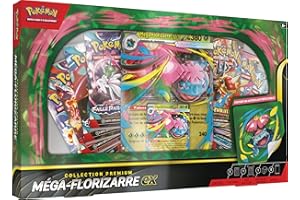 Pokémon : Collezione Premium Mega-Florizarre-ex (1 carta promozionale lucida, 1 carta promozionale grande lenticolare e 8 booster) del GCC Pokémon
