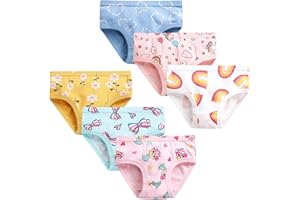 Adorel Braguitas Slips Algodón Puro Ropa Interior Niña Pack de 6