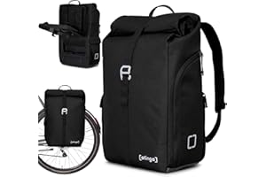 ‎OTINGA otinga® Flip V3 Fahrradtasche Rucksack [34L Volumen] für jeden Gepäckträger I Stylische Gepäckträgertasche mit Rucksack - in 3 Sekunden umgebaut I Wasserdichter Fahrradrucksack Gepäckträger