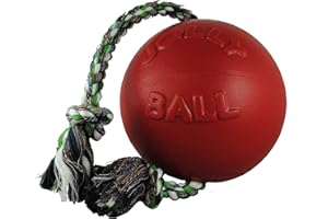 Jolly Pets Ball Romp-n-Roll zabawka dla psa, 10 cm, czerwona