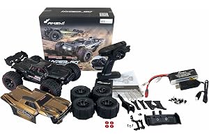 Amewi 22659 Hyper GO Truggy brushless 4WD 1:14 RTR svart inkl. hjul-bar, reservdelar, guldfärgad kaross