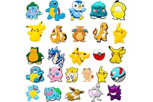 GOACRS 26 Stück Schuh Charms für Clogs, Cartoon Anime DIY Schuhanstecker Schuhanhänger, Schuh Pins Stecker Aufstecker Anstecker Set, Abnehmbare PVC Shoe Deko Zubehör für Kinder Jugendliche Erwachsene