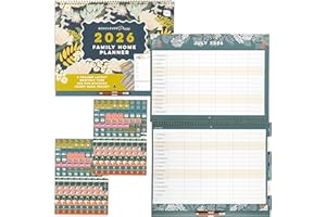 Boxclever Press Family Home Planner 2026 Calendar UK. Spacious Family Calendar 2026 runs Jan - Dec’26. Wall Calendar 2026 with 6 Column Layout. Family Planner 2026 with Tabs & Stickers.