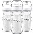 Diaper Genie Playtex Baby Nurser Bottle with Pre-Sterilized Disposable Drop-Ins Liners, Closer to Breastfeeding, 8 Ounce Bottles, 3 Count