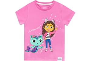 DreamWorks Gabby's Dollhouse Camiseta Manga Corta Niñas Gabbys Mercat tee