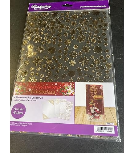 Luxury Festive Foiled Acetate Sentiment Sheets | Hunkydory Crafts
