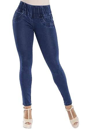 Buy Curvify Midblue Butt Lift Jeggings 