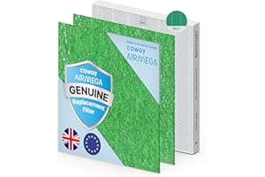 COWAY Air Purifier Airmega Mighty AP-1512HH & 200M Replacement Filter Set for Allergy Sufferers, Includes 2 Allergen Deodorisation Filters & 1 GreenHEPA Filter in One Pack, Lasts Up to 1 Year