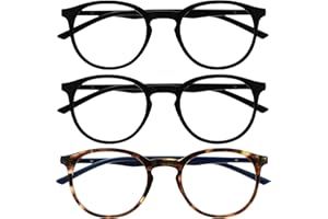 Opulize Met Pack 3 Bloqueo Luz Azul Gafas De Lectura Computadora Juego De Azar Negro Marrón Púrpura Hombres Mujeres BBB60-125