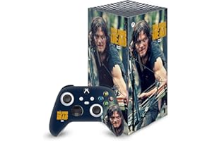 Head Case Designs Officially Licensed AMC The Walking Dead Daryl Lurk Daryl Dixon Graphics Vinyl Sticker Gaming Skin Decal Cover Compatible With Xbox Series X Console and Controller Bundle