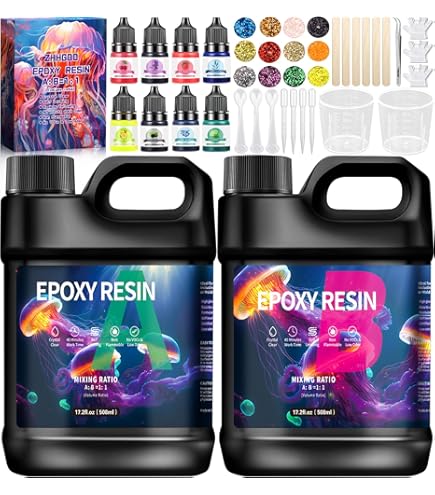 Kit Stampi Per Resina MUOIVG - 289 Pezzi Con Paillettes Per Creare Gioielli Fai Da Te - Foto 4