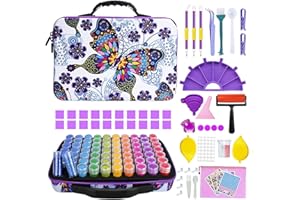 JOTOL Diamond Painting Kit Completo,70 Slots Diamond Painting Accessori,Strumenti di Pittura Diamante,Pittura Diamante Kit per Fai da Te,Unghie,Gioielli,Artigianato d'Arte e Punto Croce