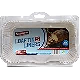 40 Loaf Tin Liners | Fits 2lb Loaf Tins for Baking | Non-Stick Bread Tins | Baking Paper Compatible with Conventional Ovens,