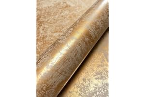 NEWROOM DESIGN NEWROOM Tapete Gold Vliestapete Glänzend - Metallic Glamour Grau Beton Putz Industrial Modern Betonoptik Putzoptik Uni inkl. Tapezier-Ratgeber