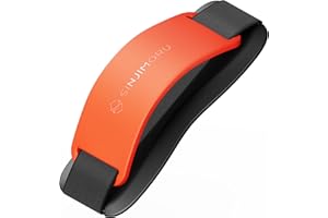 SINJIMORU Sangle de téléphone, Support de téléphone, Support de téléphone pour la Main, poignée Anneau de téléphone, Sinji Grip (Sinji Grip, Silicone, clémentine)