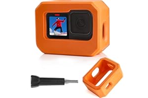 FitStill Funda de espuma suave y flotante para Go Pro Hero 13/12/11/10/9, negro, esnórquel, surf, buceo libre, wakeboard, carcasa protectora Hero13/12/11/10/9, kit de accesorios para cámara de acción