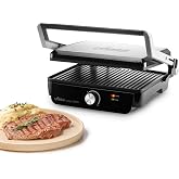 Ufesa Jaya Electric Grill 2000W &ndash; Sandwich Maker, Electric Kitchen and Grill Griddle, 180&ordm; Opening, Adjustable Temperature, A