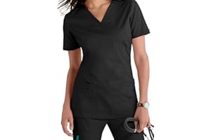 SMART UNIFORM Women's Uniform Slip-On Tunic Top, V-Neck Top, 7 Colours