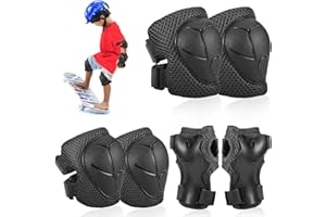Hejo Protecciones Patines Niña Infantil Consta, Rodilleras y Coderas para Niños Set, Proteccion Patines, Cómodos y Fáciles de Instalar, Protectores de Monopatín para Bicicleta Patinaje