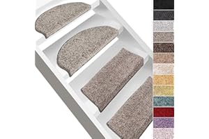 CASA PURA Bali high pile stair mat, made in Germany, grey, rechteckig