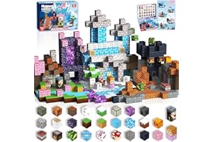 ToyUnited Magnetische Bausteine 150 Teile Magnetbausteine »Drachenabenteuer« –Fantasiewelt mit Vulkan, Ritter & Magischen Kirschblüten, Spielzeug für Kinder ab 4 5 6 7 8 9 Jahre