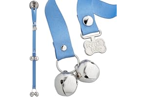 PoochieBells The Original Dog Potty Doorbell, Dog Bells for Potty Training & Puppy Housebreaking, Potty Train Your Dog in Days, Made in America, Hydrangea Blue