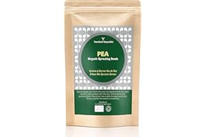Verdant Republic Organic Pea Shoots Sprouting Microgreen Seeds 1kg | Non GMO High in Nutrients Healthy Superfood |Easy to Sprout | High Germination to Microgreens in 9 Days