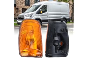 JSKAPA Wing Side Mirror Indicator Light Cover Fit For Ford Transit MK8 V363 2013-2024 Passenger Side Near Side (Left Side)