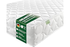 ‎DREAMSTAR DREAMSTAR Ergo Flex XXL Duo 120x200cm I ergonomische 7-Zonen Kaltschaummatratze I Öko-TEX® | H2 & H3 | Hypoallergen & Antibakteriell | 22 cm hoch 120 x 200 cm