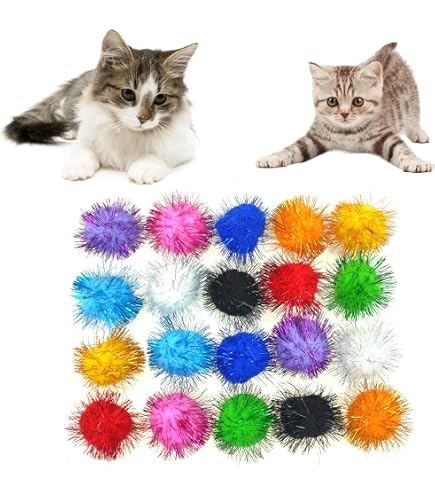 20 Stück Knisterbälle Für Katzen – Bunt, Glänzend, Mit Knistergeräusch, Perfektes Spielzeug