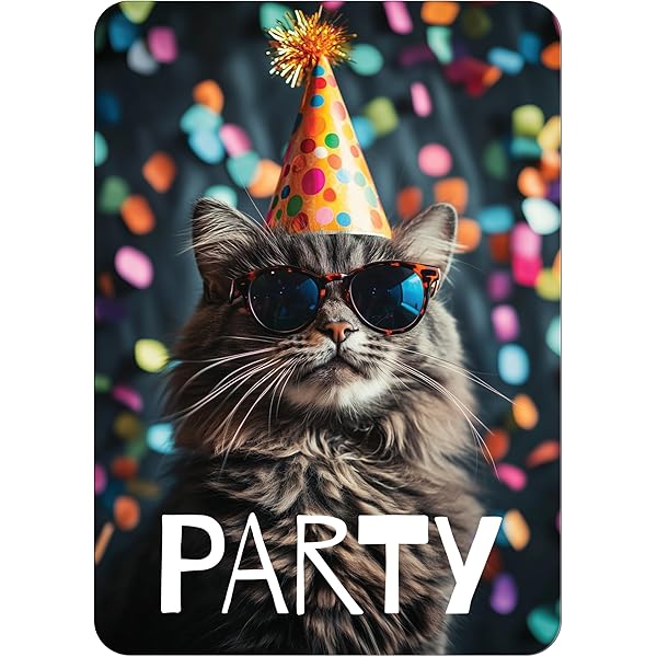 JuNa-Experten Lot De 12 Cartes D'invitation Pour 7e Anniire D