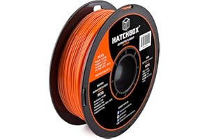 HATCHBOX PETG 3D Printer Filament, Dimensional Accuracy +/- 0.03 mm, 1 kg Spool, 1.75 mm, Orange