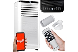 Berdsen Mobiles Klimagerät 9000 BTU - 4-in-1 mit Lüfter, Entfeuchter, Schlafmodus - Tuya Smart App - Energieeffizient