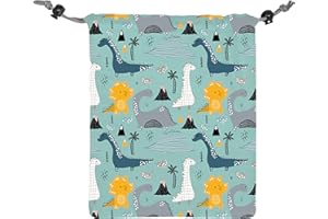 NERTHUS FIH 945 Bolsas Comida Infantiles Dinosaurios ecológica, Adaptable, facil de Limpiar y Apta para Lavadora