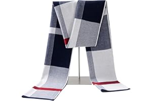 Lallier Herren Schal aus Merinowolle, lange Winterkrawatte mit Geschenkbox