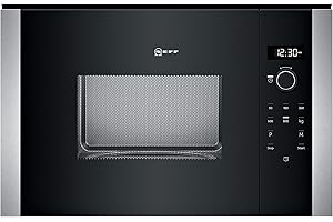 Micro ondes Encastrable Neff HLAWD23N0 - Micro-Ondes Integrable Inox et noir - 20 litres - 800 W