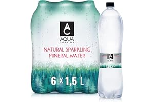 ‎AQUA CARPATICA AQUA CARPATICA 1.5L x 6 Naturally Sparkling Sprudel Natürliches Mineralwasser, Natriumarm, Nitratfrei, Mit Natürlichen Elektrolyten, Calcium und Magnesium, Natürlich prickelnd, 100% Recycelbar